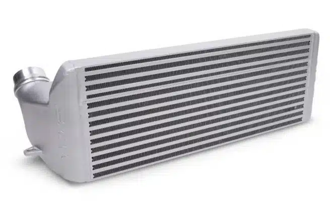 a close-up of a car radiator