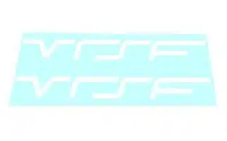 VRSF Logo Window Decals - White-0