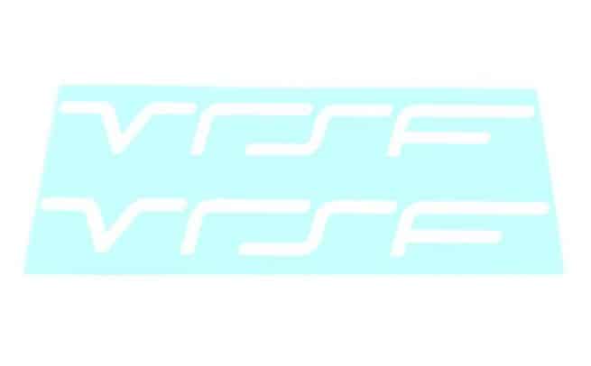 VRSF Logo Window Decals - White-0