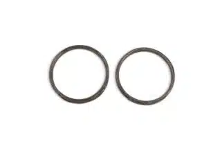 a pair of circular metal rings