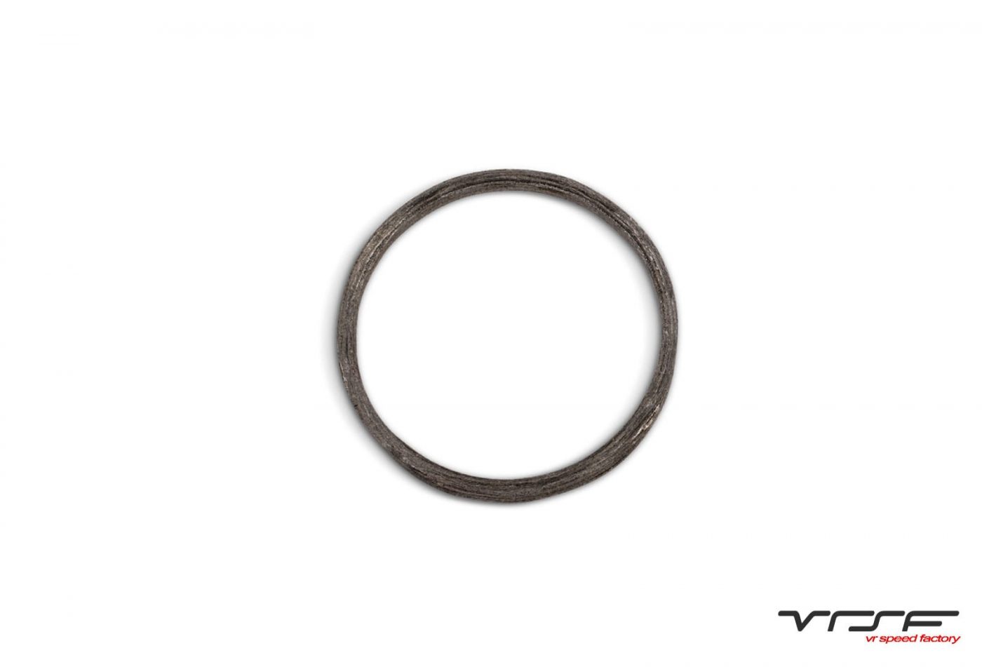 a circular metal ring on a white background