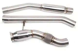 a close-up of a car exhaust pipe