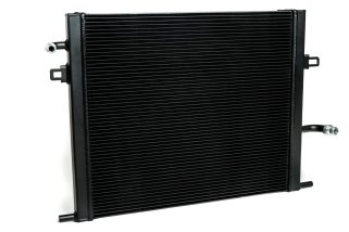 a black radiator with pipes